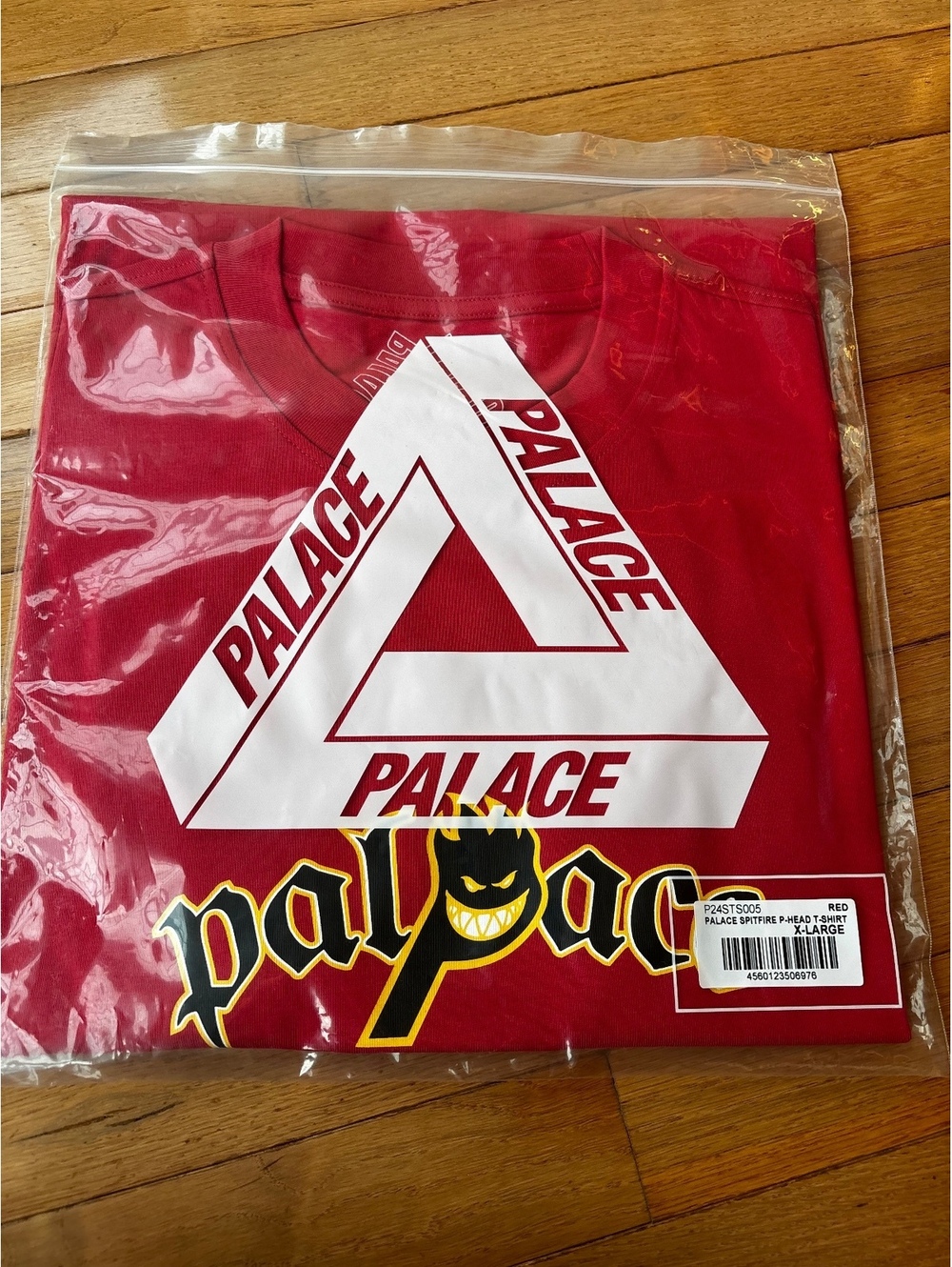 Palace x Spitfire P-Head T-Shirt Red X-Large